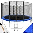 TECTAKE - Trampoline modèle B noir/bleu - vignette