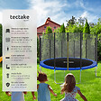 TECTAKE - Trampoline modèle B noir/bleu - vignette