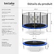 TECTAKE - Trampoline modèle B noir/bleu - vignette