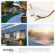 TECTAKE - Hamac sur pied 2 personnes bois blanc en coton polyester 415x150x124 cm - vignette