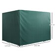 OUTSUNNY - Housse de protection balancelle de jardin bâche étanche dim. 2,15L x 1,55l x 1,5H m PE vert - vignette