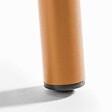 OVIALA - Ensemble table de jardin et 4 chaises en métal caramel - Palavas - vignette