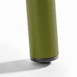 OVIALA - Ensemble table de jardin carrée et 2 chaises vert Kaki - Palavas - vignette