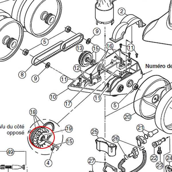 POLARIS - turbine complète avec roulement pour polaris 380 - 9-100-1103 - large
