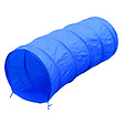 PAWHUT - Agility sport pour chiens équipement complet obstacles, tunnel, slalom, zone repos + 2 sacs de transport bleu jaune - vignette