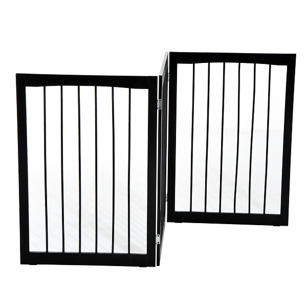 PAWHUT - Barrière modulable pliable barrière de sécurité 160L x 76H cm MDF - large