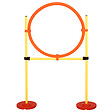 PAWHUT - Agility sport pour chiens équipement complet haies, slalom + sac de transport jaune - vignette