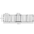 PAWHUT - Barrière de sécurité parc enclos chien modulable pliable porte verrouillable intégrée 5 panneaux en métal 300L max. x 74,5H cm métal PP noir - vignette