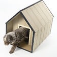TIMBELA - LP SmartSide Niche pour chien - Niche en bois pour chiens de grande taille, usage extérieur, 80 x 118 x H94 cm, Taille L – TIMBELA M972-1 - vignette