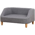 PAWHUT - Canapé chien lit pour chien design scandinave déhoussable dim. 75L x 55l x 39H cm pieds bois tissu polyester gris - vignette