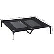 PAWHUT - Lit sur pieds pour chien chat lit de camp animal lit surélevé Oxford textilène micro-perforé dim. 92L x 76l x 18H cm noir - vignette