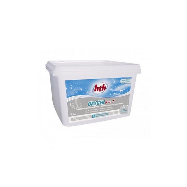 HTH - Oxygène actif 3 en 1 en galets 3,2 kg - HTH - large