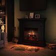 CENTRALE BRICO - Cheminée électrique connectée 1400W - MAGNA Powerflame 2 - effets flammes 3D et crépitement - Noir - vignette