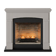 CENTRALE BRICO - Cheminée électrique à bougies parfumées - HELMI Zenflame - Effets flammes et crépitement - Beige - vignette