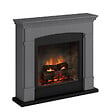 CENTRALE BRICO - Cheminée électrique connectée 1400W - HELMI Powerflame 2 - effets flammes 3D et crépitement - Gris - vignette