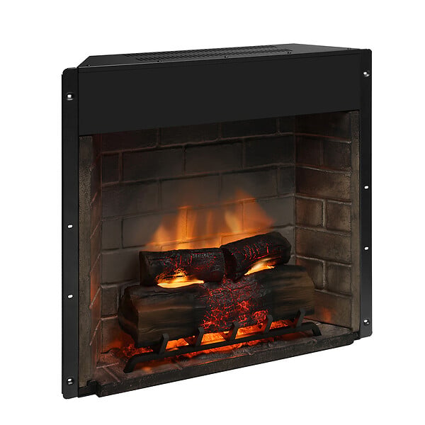 CENTRALE BRICO - Cheminée électrique encastrable - PowerFlame 2 - connectée avec télécommande - 1400W - large