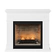 CENTRALE BRICO - Cheminée électrique à bougies parfumées - LARSEN Zenflame - Effets flammes et crépitement - Blanc - vignette