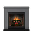 CENTRALE BRICO - Cheminée électrique connectée 1400W - FRODE Powerflame 2 - effets flammes 3D et crépitement - Gris - vignette