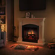 CENTRALE BRICO - Cheminée électrique connectée 1400W - MAGNA Powerflame 2 - effets flammes 3D et crépitement - Blanc - vignette