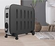 SUPRA - Radiateur mobile CERAMDUO 1522 à chaleur douce noir 1500W - vignette