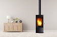 SUPRA - Poêle à bois ANAYA TRI VISION acier - vertical - 9kW - 45,8 x 105,5 x 43,8 cm - vignette