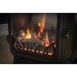UNIVERSAL - Poêle à gaz Fonte véritable 3.4KW Rouge Chauffage d'appoint au gaz Effet feu de bois Provence UNIVERSAL - vignette