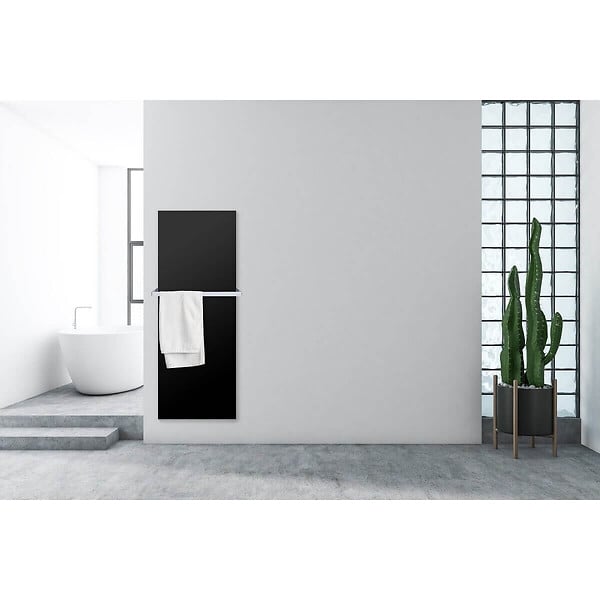 CEANOTHE - Radiateur électrique Allure noir 45x120 cm - large