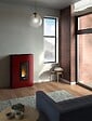 FREEPOINT - Poêle à granulés étanche Atrium 5 Bordeaux - 5 kW - vignette