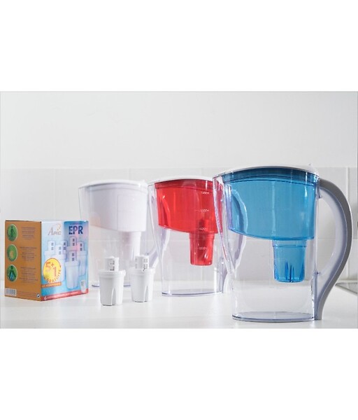 APIC - Pack 12 Cartouches et carafe filtrante blanche offerte - large
