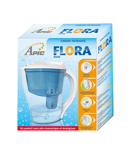 APIC - Carafe filtrante FLORA - blanche - large