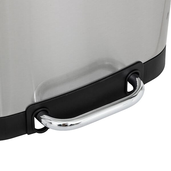 5 FIVE SIMPLY SMART - Poubelle 20 Litres  en Inox ouverture à pédale - large