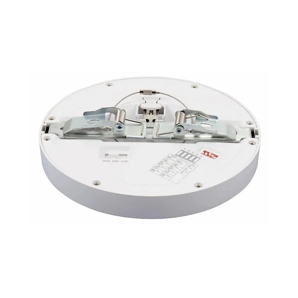 ARIC - Spot à fixer ou à encastrer réglable Sensor led intégrée, rond blanc, Diam.16.5 cm - large