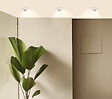 ARLUX - Lot 3 Spots Blanc Encastrables Orientables Ruby Module Gradable 5w 400lm Blanc Chaud - vignette