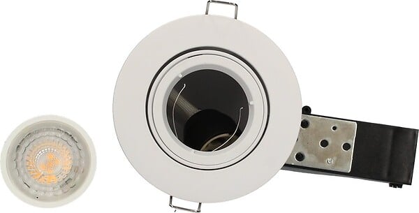 ARLUX - Lot 3 Spots Encastrables Orientables Birdy Bbc Gu10 5w Rgb + Blanc Dynamique 380lm - large