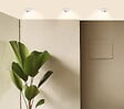 ARLUX - Lot 3 Spots Blanc Encastrables Orientables Ruby Module 5w 400lm Blanc Chaud - vignette