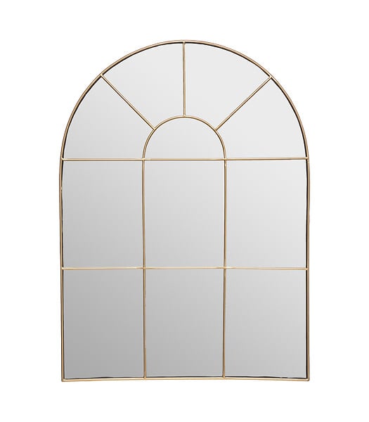 ATMOSPHERA - Miroir mural Arcade en Métal Doré 54 x 74 cm - large