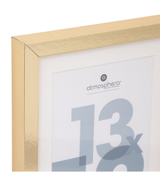 ATMOSPHERA - Cadre Photo en Bois Doré pour Photo 13 x 18 cm - large