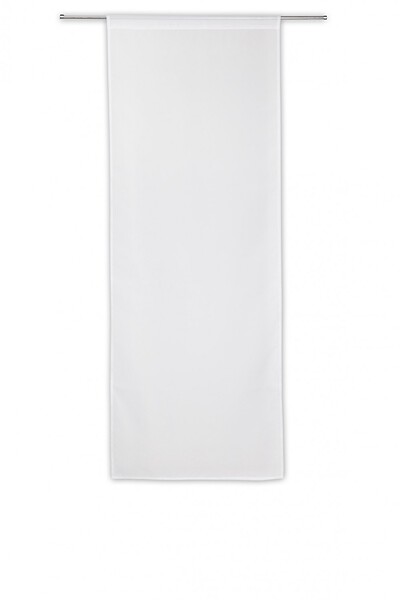 CENTRALE BRICO - Paire de vitrages transparent, Idealis blanc l.60 x H.160 cm - large