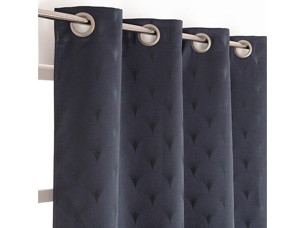 CENTRALE BRICO - Rideau Tamisant, Sirena Bleu Foncé L.140 X H.260 Cm - large
