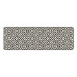 ID MARKET - Tapis intérieur d'entrée et de couloir CARAIBA gris et blanc 60 x 180 cm - vignette