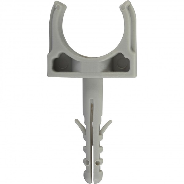 CENTRALE BRICO - Lot de 10 clips et chevilles, Diam.20, L.60 mm - large