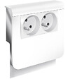 CENTRALE BRICO - Adaptateur Blanc Pour Plinthe, H. 19 X P.16.5 Cm - vignette