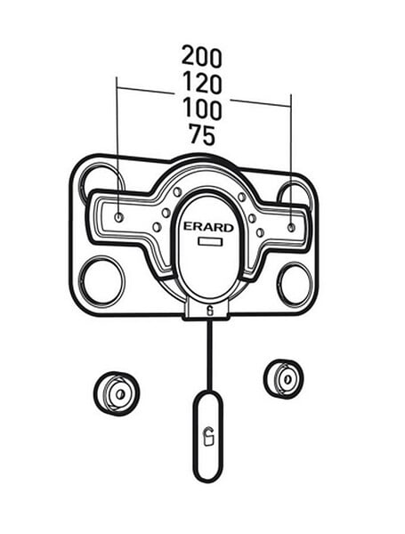 ERARD - support mural fixe pour ecran 19 à  32'' - 044020 - large