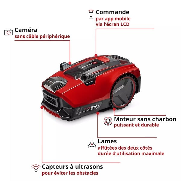EINHELL - Robot-tondeuse  FREELEXO CAM PLUS 600 - large