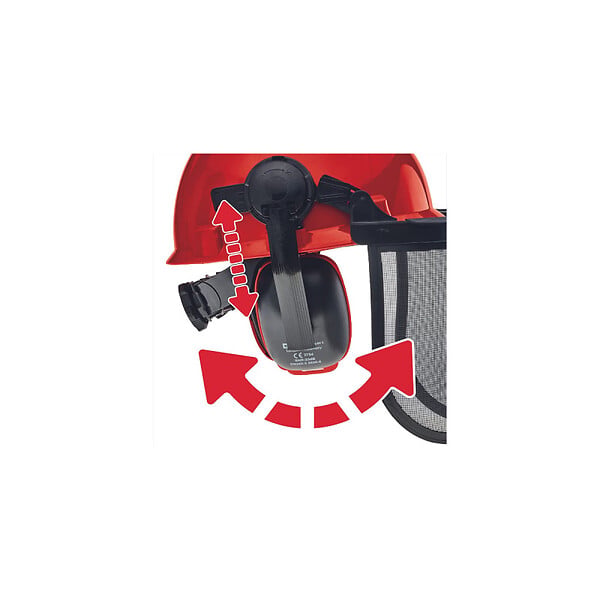 EINHELL - Casque De Sécurité à Visière - large