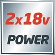 EINHELL - Tondeuse à gazon sans fil GE-CM 43 Li M Kit Power X-Change 36 V EINHELL 3413130 avec 2 batteries 4,0 Ah et chargeurs - vignette