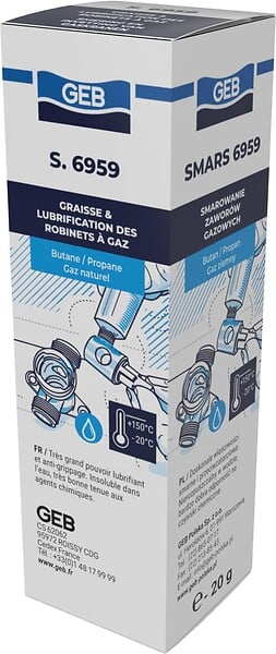 GEB - Graisse de lubrification des robinets à gaz - Silicone - aérosol de 650 ml- réf : 815563 - GEB - large