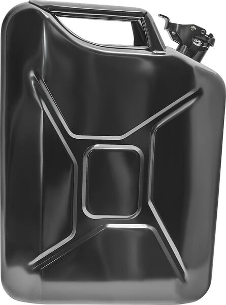CENTRALE BRICO - Bidon à  carburant métallique, 20 l, noir - large