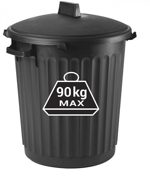 EDA - Poubelle De Rue 80 L, H.67 X L.51 X P.51 Cm - large