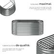 TECTAKE - Carré potager FLORMMA 200 x 100 x 80 cm argent - vignette
